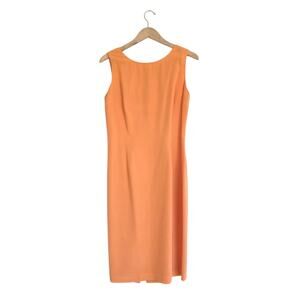 Maggy London 100% Silk Dress 12 Vintage Minimalist Quiet Luxury Chic Classic